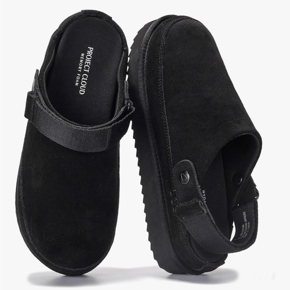 Project Cloud Black Platform Shoes
